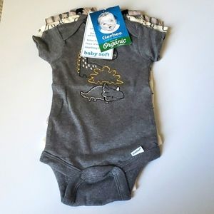 Gerber baby dinosaur onesies
